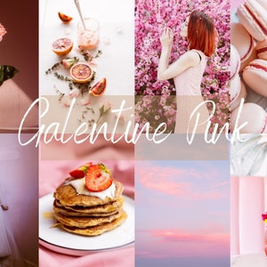 GALENTINE Lightroom Desktop & Mobile Presets || Pops of Pink Instagram Filter || Influencer Preset || Blogger Preset for Valentines Day