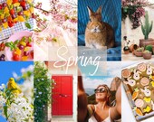 10 SPRING Lightroom Presets, Mobile & Desktop Presets, Easter filter, Natural Airy Spring Presets, Pastel Instagram filter, bright Aesthetic