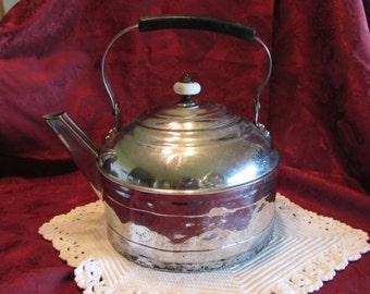 Revere Ware Stainless Water Kettle Kitchen Decor Water Kettle Cookware Stainless Steel Plated Copper Water Kettle