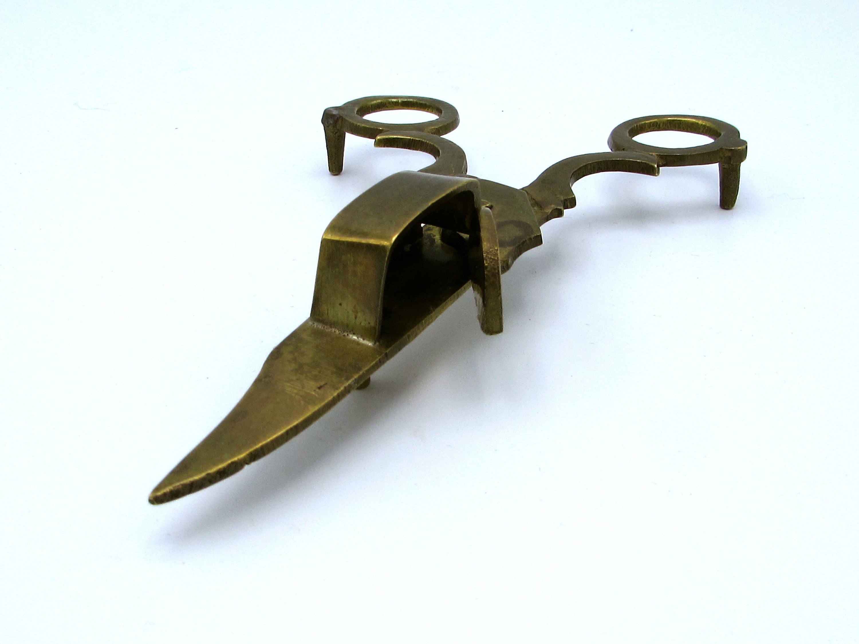 Solid Brass Candle Wick Trimmers Footed Candle Wick Trimmer Etsy