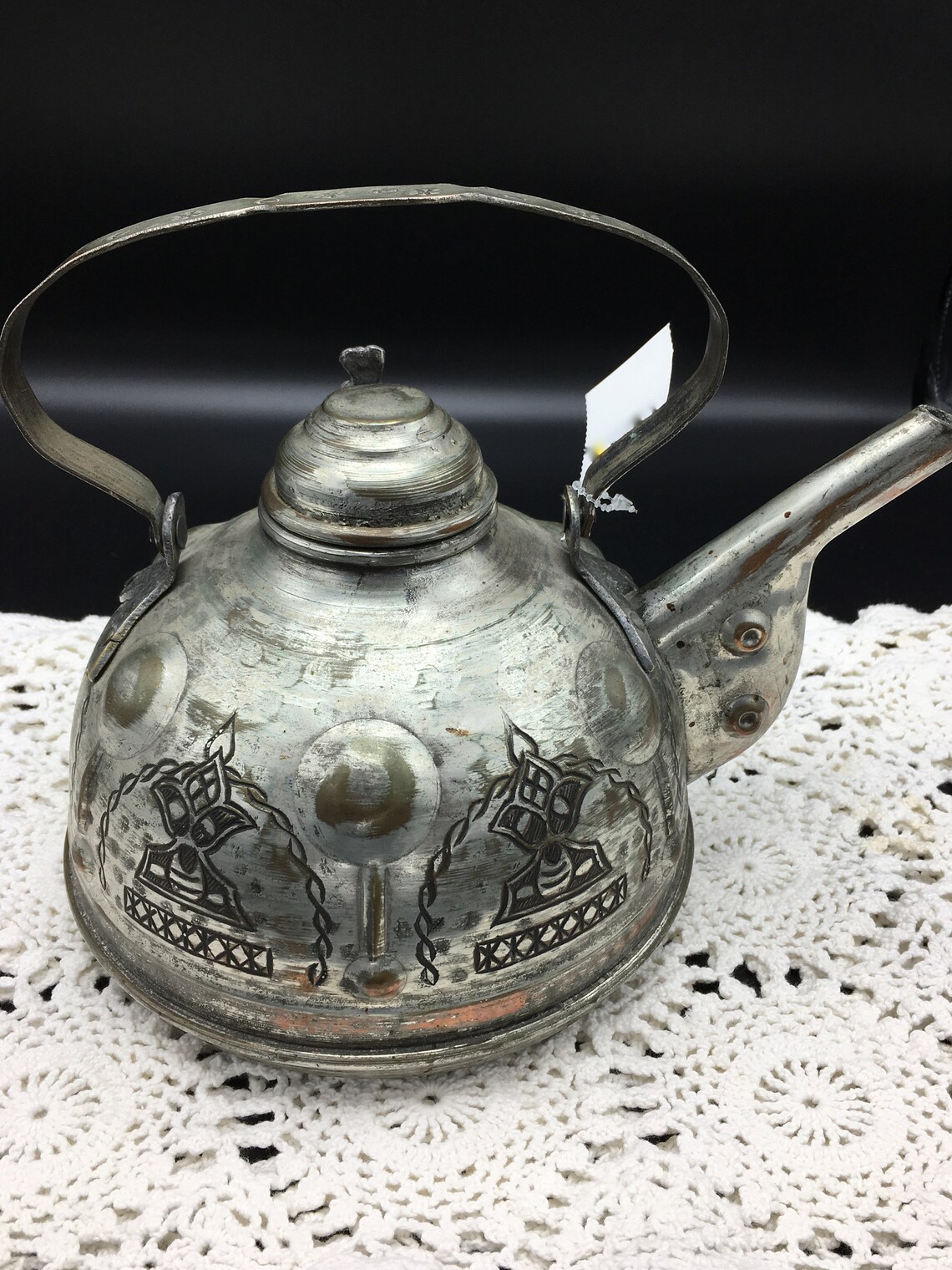Tin over Copper Water Kettle Middle Eastern Tea Kettle Etsy