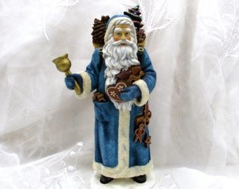 Pipka Gingerbread Santa, Blue Robed Swiss Santa, Old World Christmas Collectibles Decor