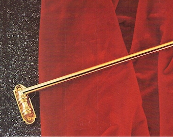 Solid Brass Swing Rod with Finial