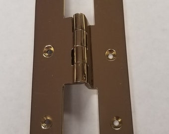 Solid Brass H Hinges - Made in USA