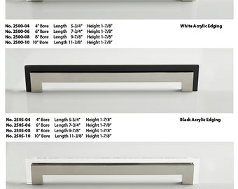Acrylic and Brass drawer pulls