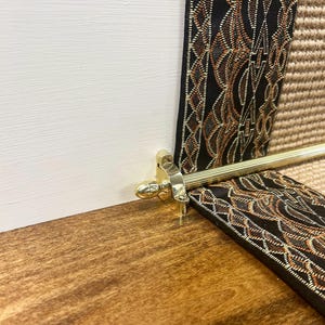 Made in USA Acorn Finial Stair Rod with Reeded Brass Tube