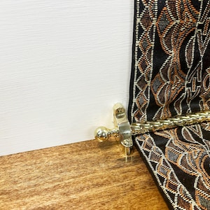 Made in USA Ball Finial Stair Rod with Rope Style Brass Tube
