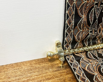 Made in USA Ball Finial Stair Rod with Rope Style Brass Tube