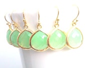 15% OFF  Mint Green Earrings, Wedding Jewelry, Bridal Earrings, Bridesmaid Gift, Dangle Earrings,Drop Earrings, green earrings, GIFT
