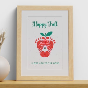 Apple Footprint Art: Herbst Andenken (Digitaler Download)