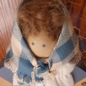 Vintage Lizzy High Folk Art Whimsical Wooden Country Girl Doll 10th Anniversary Collection 1994 image 2