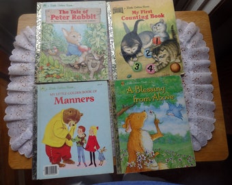 Choose your Vintage Children Little Golden books Vintage Children Books Collectors Book Junk Journals