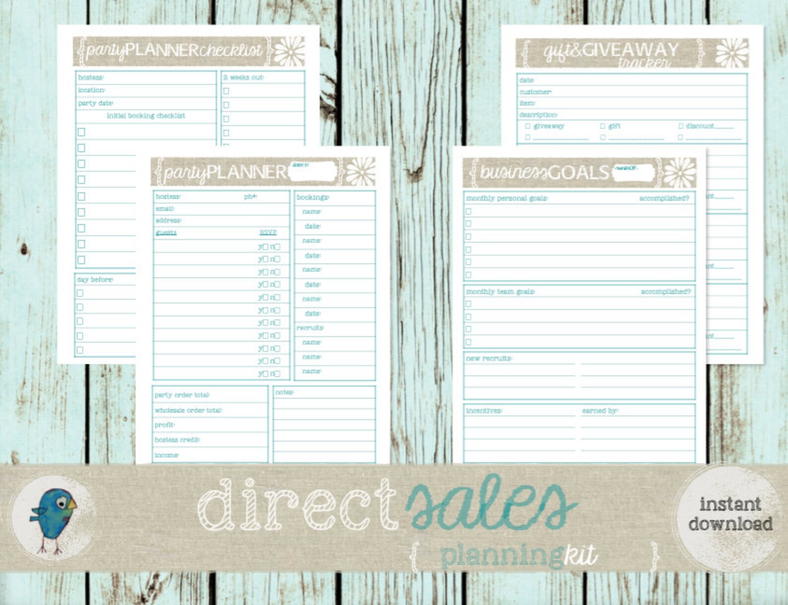 Direct Sales Business Planner Kit: Party Planners &amp; - Etsy