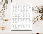 Declutter Checklist, Printable Calendar, home decluttering checklist, declutter challenge, organization & Storage, declutter, cleaning