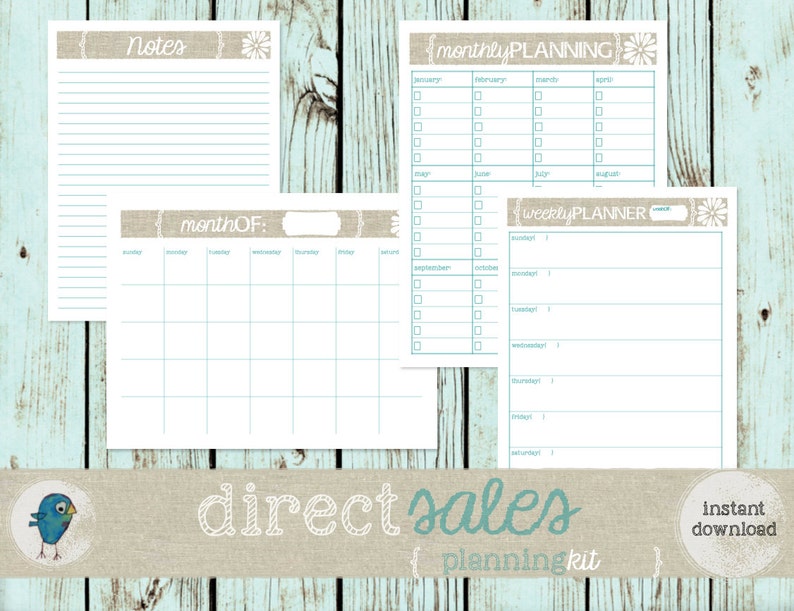 Direct Sales Business Planner Kit Party Planners & Etsy
