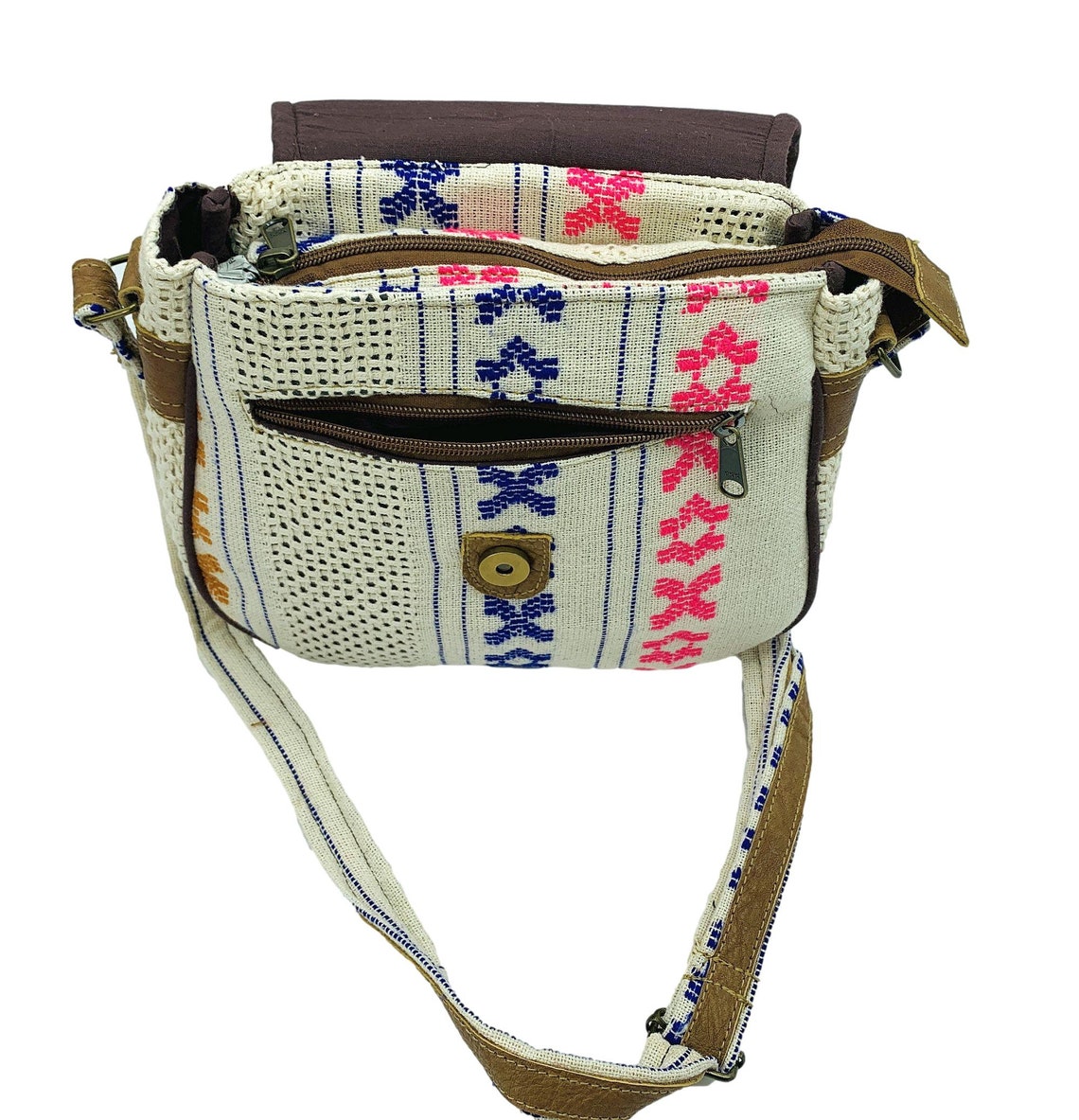 Colorful Handmade Hippie Purse. Natural Cotton Bohemian Etsy