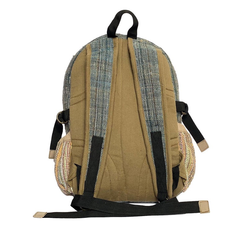 Eco Friendly Bag Hand made Hippie Hemp bag Colorful Hemp Festival Backpack Tibetan backpack