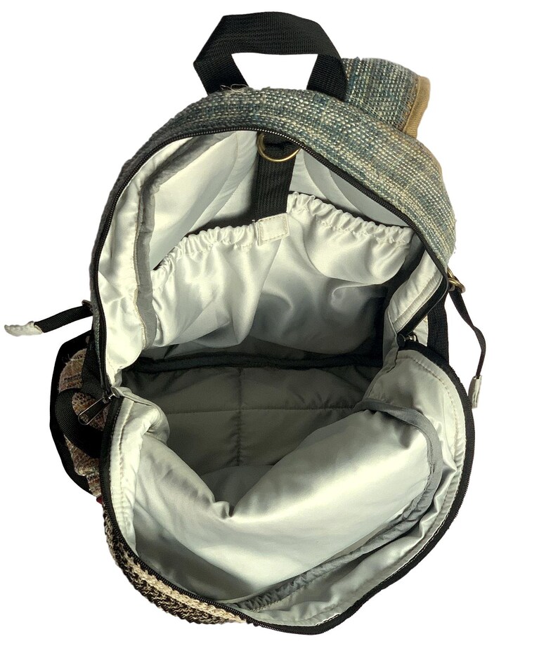Eco Friendly Bag Hand made Hippie Hemp bag Colorful Hemp Festival Backpack Tibetan backpack