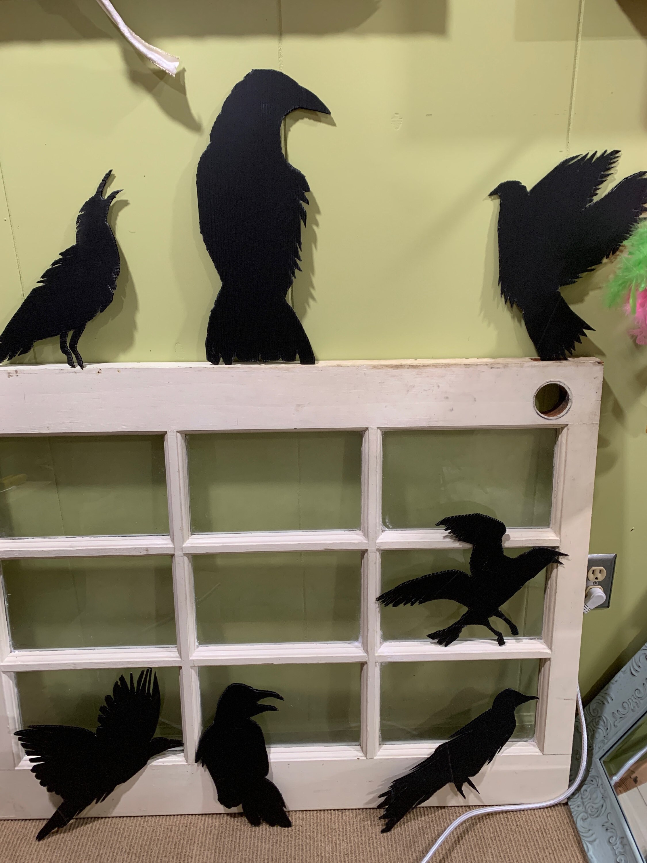 Halloween Decor Black Birds Crows or Ravens Yard Garden Etsy