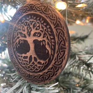 Celtic tree of life Christmas tree ornament
