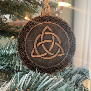 Celtic Triquetra trinity knot ornament