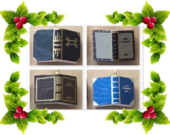 Mini Open-book - Handmade Christmas Ornament (Randomised Colours/Design)