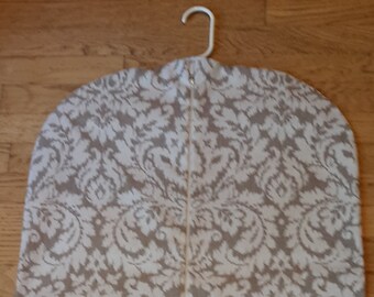 Garment Bag, Hanging Garment Bag, Beige Medallion