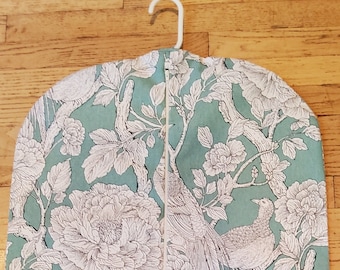 Garment Bag,  Blue Chinoiserie,  Hanging Garment Bag