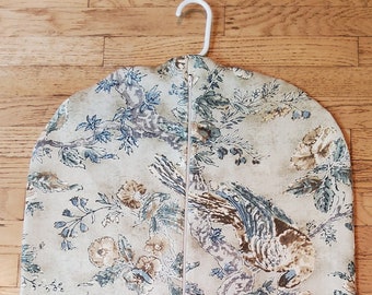 Garment Bag,  Chinoiserie Bird,  Hanging Garment Bag