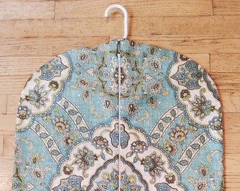 Turquoise Medallion Hanging Garment Bag, Weekender