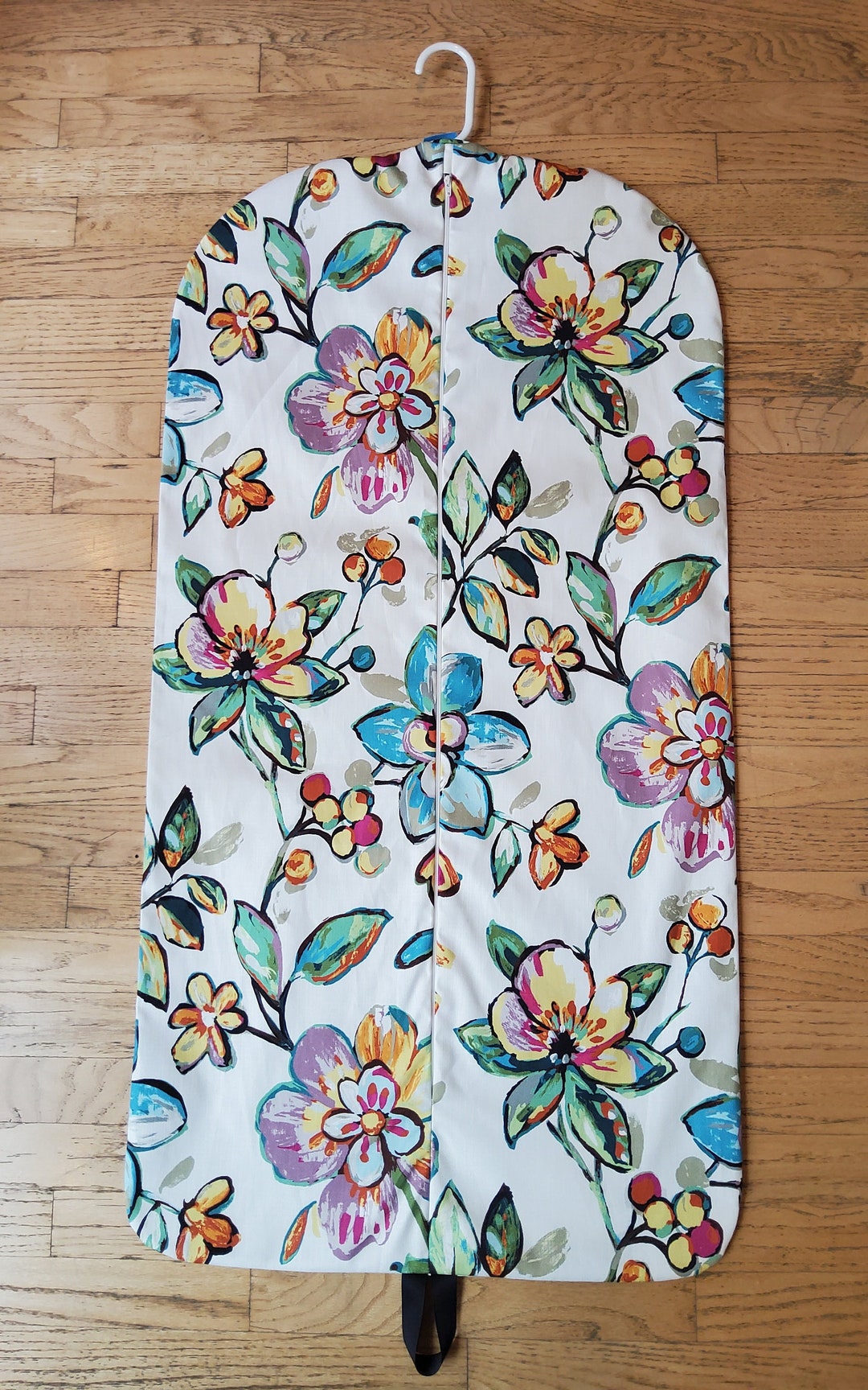 Beautiful Floral Garment Bag Hanging Garment Bag Etsy