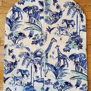 Garment Bag, Blue Jungle, Hanging Garment Bag image 2