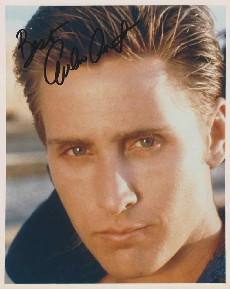 Emilio Estevez Original Vintage Hand Signed 8X10 Autographed - Etsy