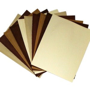 10 WOOD GRAIN Lumber Embossed A2 Card Fronts - Recollections Nostalgia Cardstock - Scrapbook Paper Craft