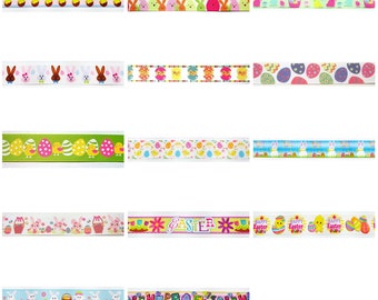 Sale EASTER HOLIDAY Grosgrain Ribbon for Scrapbooking & Hair Bow Crafts