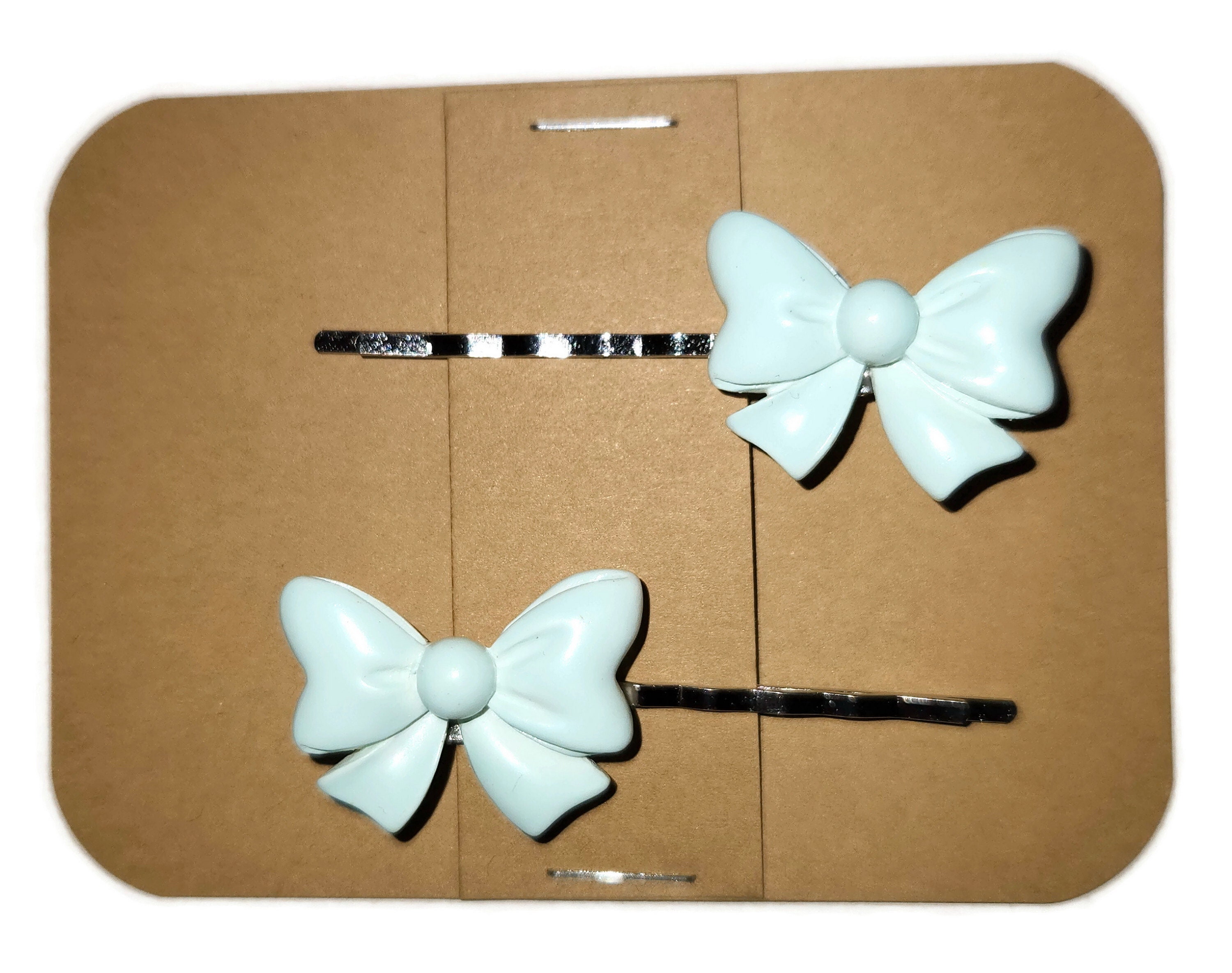 Set De Barrettes Résine Avec Nœud Papillon (bow) - Couleur Vert/marron | Neuf Avec étiquettes (NWT), Valeur 29$