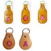 Leather BREAST CANCER AWARENESS Key Chain Ring - You Choose Pattern - Etsy