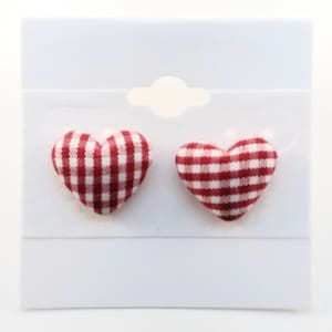 Red/White Checkered Earrings – Mamili