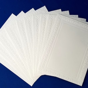 10 MARCOS DE FOTOS con frentes de tarjetas A2 en relieve - Cartulina Recollections - Manualidades de papel para scrapbooking