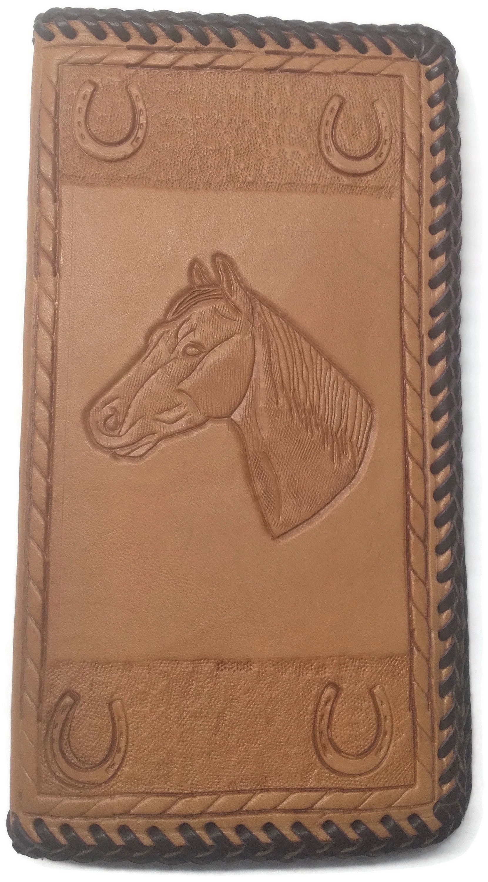 Leather ROPER WALLET Clothing Accessory - You Choose Tooled Design ...