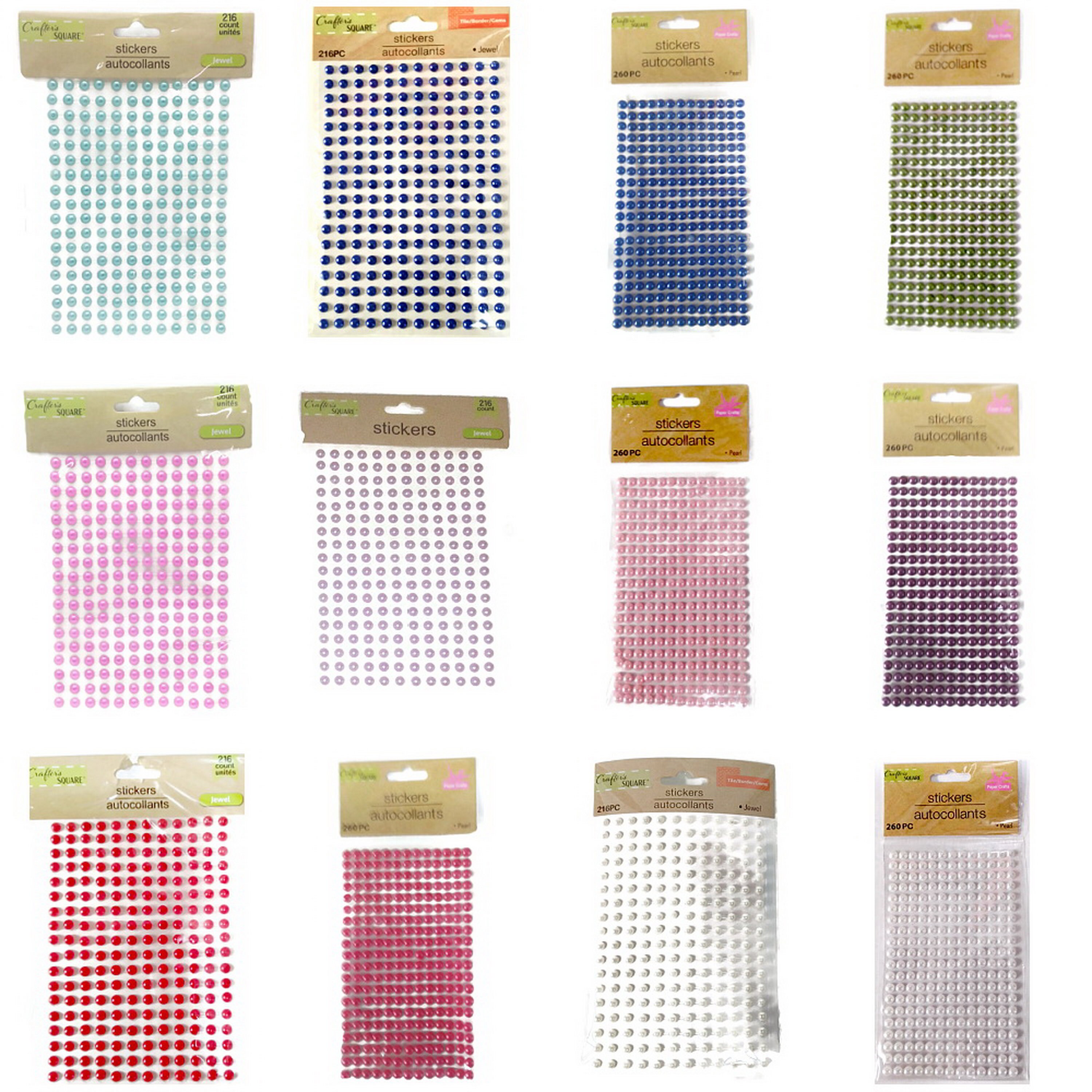 Shining Crystal Gems Sticker Set 3d Foam Craft Stickers Girls...