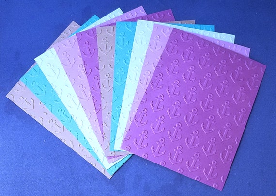 MIXED BULK LOT of 10 Embossed A2 Card Fronts Recollections Cardstock Paper