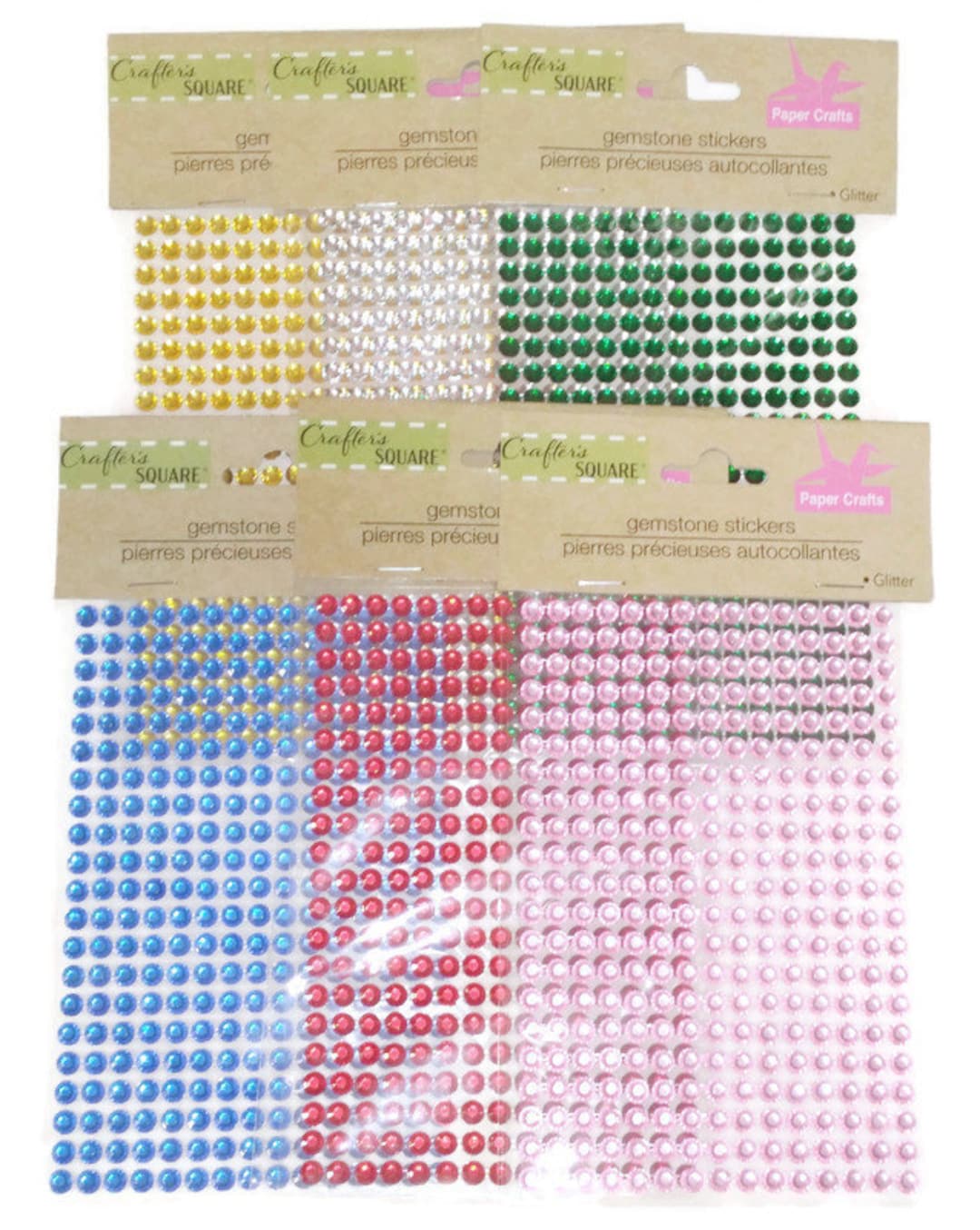 GEMSTONE Sticker Embellishments Crafters Square 3D Scrapbook