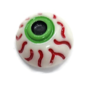 SCARY EYEBALL Thumb Tacks 15pc Halloween Handmade Decorative Office Bulletin Board Pins