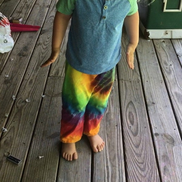 Toddler Pants Tie Dye Custom (You choose colors and tie dye style)