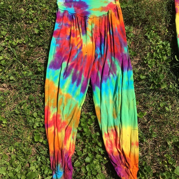 Harem Pants Womens (Yoga, Hippie, Aladdin, Genie) Adult S to 3X RUN SMALL Several Styles/Colors Available Handmade Tie Dye Dyed Ready toShip