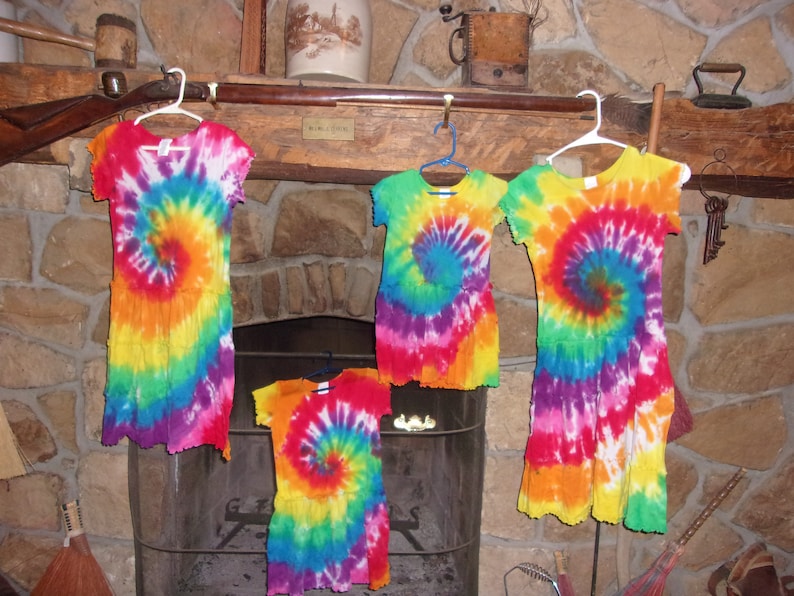 Toddler Dress Custom Tie Dye 2T and 4T You choose tie dye style and colors