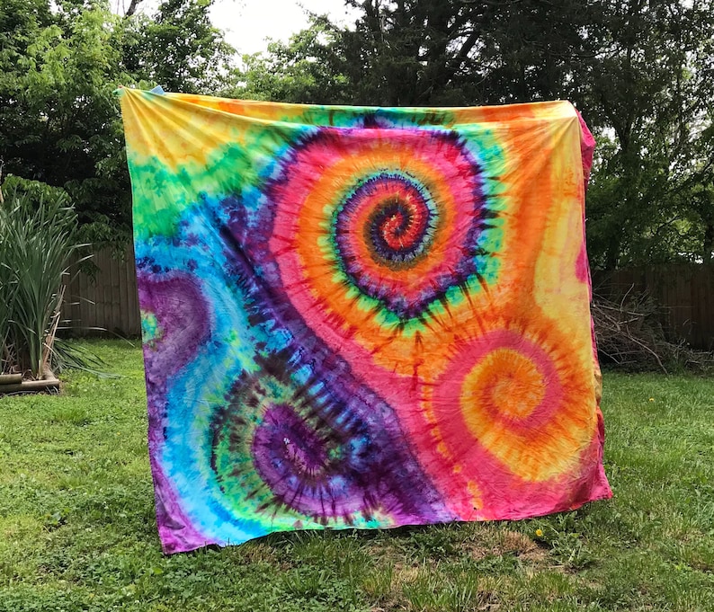 Tapestry Wall Hanging Handmade Tie Dye 4 tamaños Tú eliges Etsy España