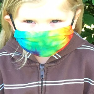 Tie Dye Face Mask Washable Cotton Young Child  (Handmade Tie Dye) MADE IN KY