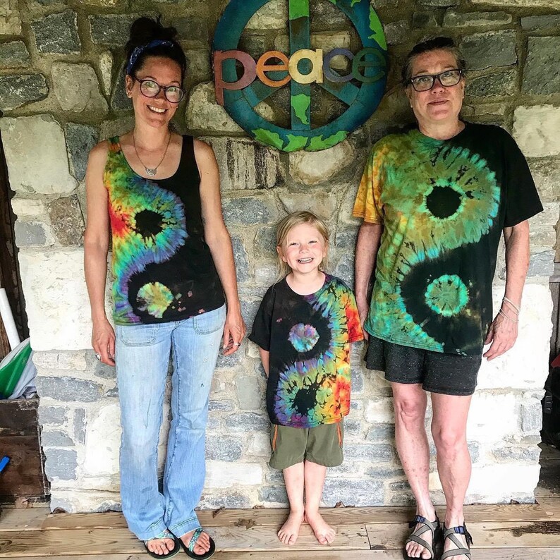 Yin Yang Reverse Dye & Rainbow Reverse Dyed Onesies Toddler Etsy